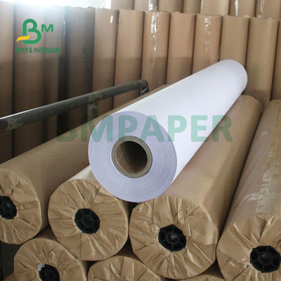 45gsm 60gsm Uncoated Plotter Paper Untuk Mesin Pemotong 165cm 190cm x 250m