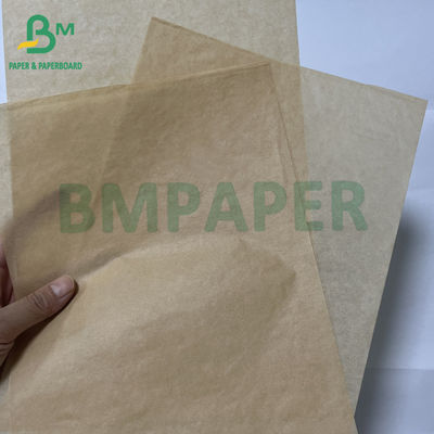 Kertas kantong makanan 32gm 40gm Perlindungan minyak yang sangat baik Kertas Kraft