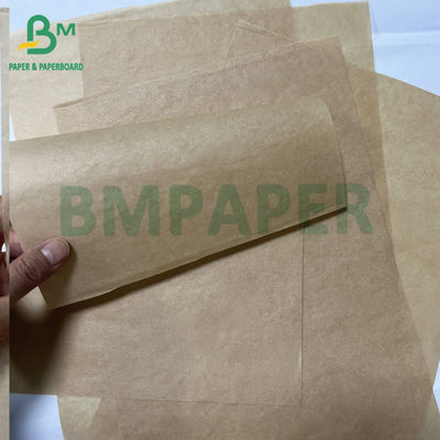 Kertas kantong makanan 32gm 40gm Perlindungan minyak yang sangat baik Kertas Kraft