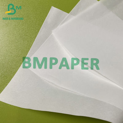 35gsm 40gsm kertas pelindung minyak putih kertas tahan lemak dalam gulungan ukuran yang disesuaikan untuk bungkus makanan