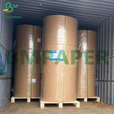 40gm Satu sisi Glossy Oilproof MG Unbleached Brown Ribbed Kraft Sheets