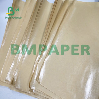 40g 45g 50g Glossy Bamboo Pulp Brown MG Kraft Paper Untuk Tas Pengangkut