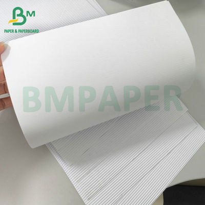 Putih Single Face Corrugated Cardboard Roll B Flute E Flute Untuk Pengiriman