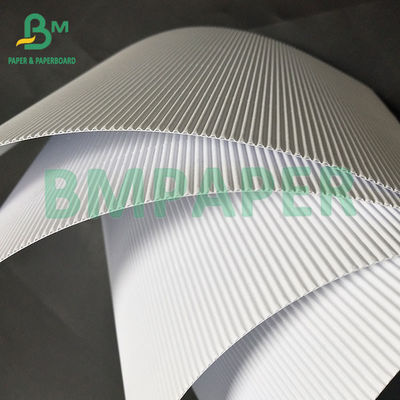 Stabil Aplikasi luas Dua Lapisan Putih F Flute Paper 1mm Untuk Produk Kosmetik