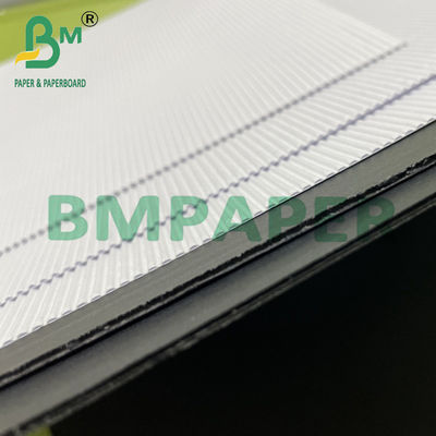 20 X 28 &quot;Kertas Putih Hitam Corrugated Cardboard F Flute Untuk Pengemasan