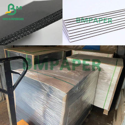 Lembar Kardus Gores Hitam / Putih 3 Lapisan Full Color F Flute Board 700mm X 1000mm