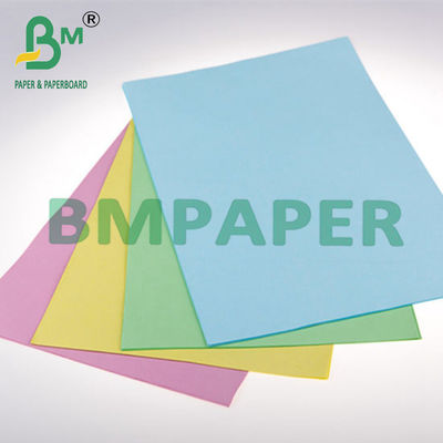 Putih Pink Kuning Berwarna NCR Karbonless Paper Untuk Perlengkapan Kantor