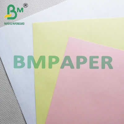 Putih Pink Kuning Berwarna NCR Karbonless Paper Untuk Perlengkapan Kantor