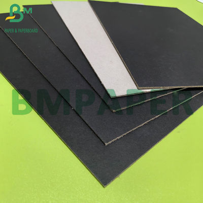 2mm Tinggi Ketahanan Daur Ulang Dupleks Kardus Hitam Dengan Grey Back Untuk Frame Foto