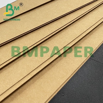 Piring Kardus Laminasi PE Kartu Kraft Brown Untuk Kontainer Makanan