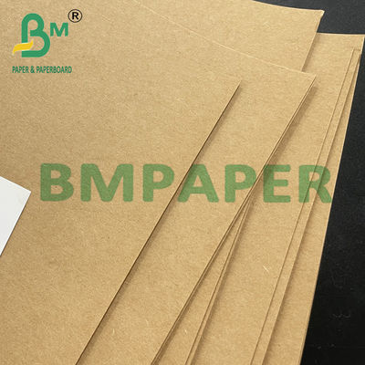Piring Kardus Laminasi PE Kartu Kraft Brown Untuk Kontainer Makanan