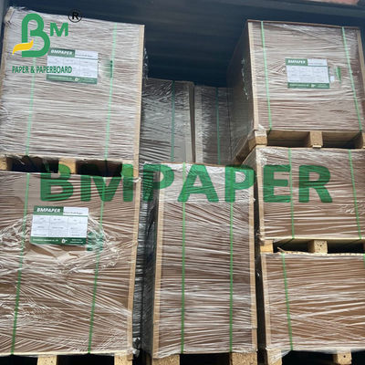 Piring Kardus Laminasi PE Kartu Kraft Brown Untuk Kontainer Makanan