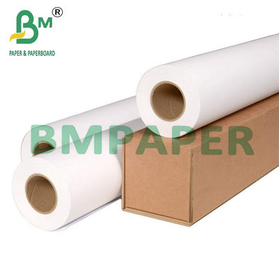 24&quot; 36&quot; X 500ft 80g Plotter Paper Roll 2&quot; Core Untuk Printer Inkjet