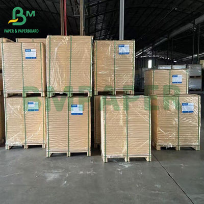 360gm Lapisan tanah liat putih di sisi depan dan alami cokelat belakang sisi papan kertas