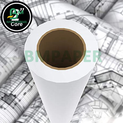 20lb Bond Paper Untuk Inkjet Plotter 30 &quot; 36' x 500ft 3 &quot; Inti 92 Putih Cerah