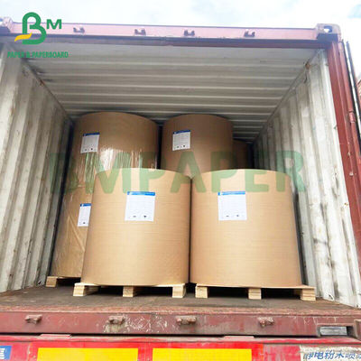 Daur ulang 40gsm G1S Kertas Kraft Berkualitas Pangan Putih