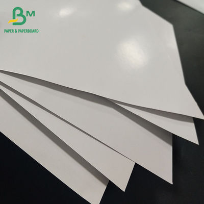 210-400gm Kartu Sampul Sampul Lembar Berlapis Dua Sisi Berkilau Putih Berkilau Tinggi Untuk Sampul Buku