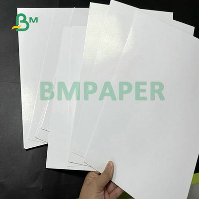 8.5 X 17inch 93% Keputihan Tinggi Eco Friendly Offset Printing Double Side Coated Glossy Art Paper Untuk Brosur