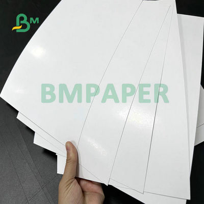 8.5 X 17inch 93% Keputihan Tinggi Eco Friendly Offset Printing Double Side Coated Glossy Art Paper Untuk Brosur