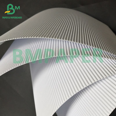 120 +120 GSM 1MM Ketebalan Putih Dua Lapisan Satu Sisi E Corrugated Board Untuk Kasus Kosmetik
