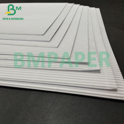 120 +120 GSM 1MM Ketebalan Putih Dua Lapisan Satu Sisi E Corrugated Board Untuk Kasus Kosmetik