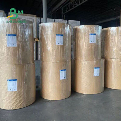 Waterproof 250gm + 15g PE dilapisi Kraft Paper Roll Untuk Cup sekali pakai 770mm