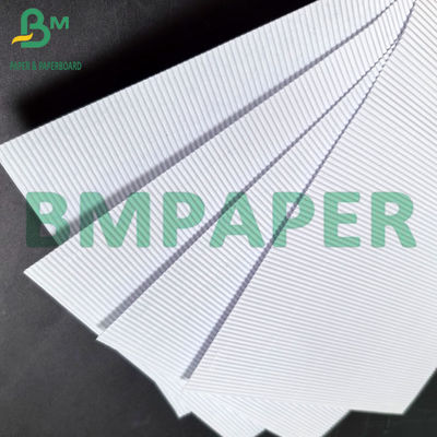 1mm 2mm F Flute 3 Lapisan Bleached High Stiffness Corrugated Board Untuk Kotak Mailer