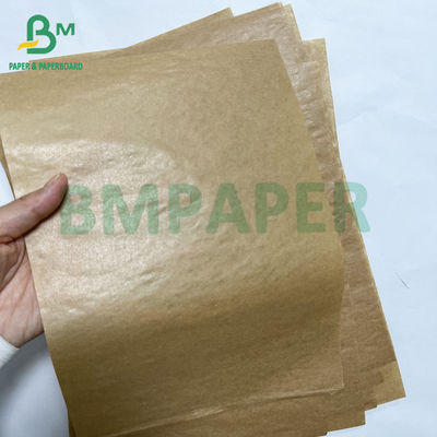 Daur ulang 40g premium satu sisi berkilau cokelat kraft tas kertas gulung