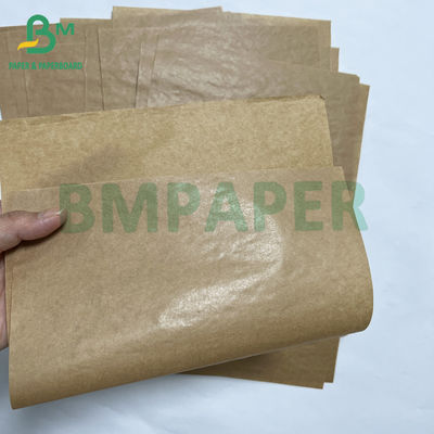 40grs makanan aman satu sisi premium berkilau kantong cokelat kertas kraft
