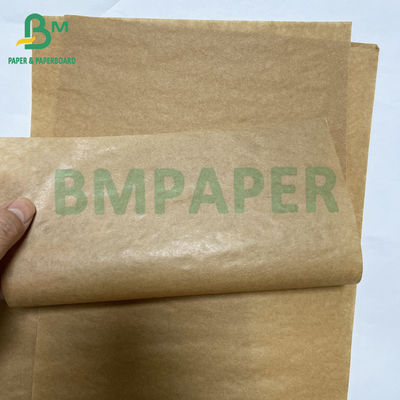 40grs makanan aman satu sisi premium berkilau kantong cokelat kertas kraft