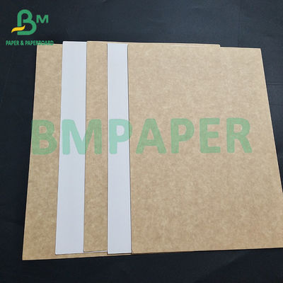200 250gsm 100% kayu murni pulp makanan kelas dilapisi kraft kembali untuk kemasan produk makanan