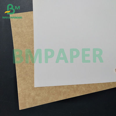 200 250gsm 100% kayu murni pulp makanan kelas dilapisi kraft kembali untuk kemasan produk makanan