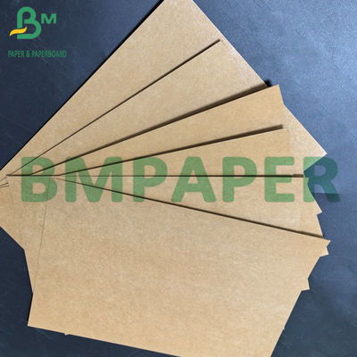 300g+15g PE Satu Sisi Dilapisi Oilproof Brown Kraft Paper Untuk Pengemasan