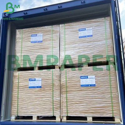 300g+15g PE Satu Sisi Dilapisi Oilproof Brown Kraft Paper Untuk Pengemasan