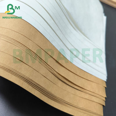 25kg - 50kg Cement Packaging Kraft Paper Brown White Extensible Bags Paper
