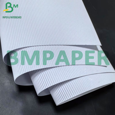1mm F Flute Putih Lembar Kardus Bergelombang Untuk Membuat Kotak