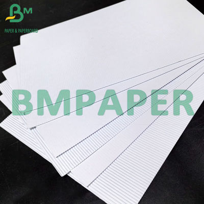 1.5mm F Flute Putih Daur Ulang Lembar Kardus Goresan Untuk Kotak Lipat