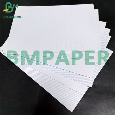 1.5mm F Flute Putih Daur Ulang Lembar Kardus Goresan Untuk Kotak Lipat