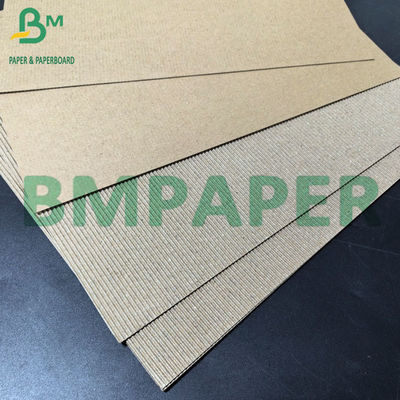 1mm F Flute Unbleached Brown Lembar kertas bergelombang untuk Kotak