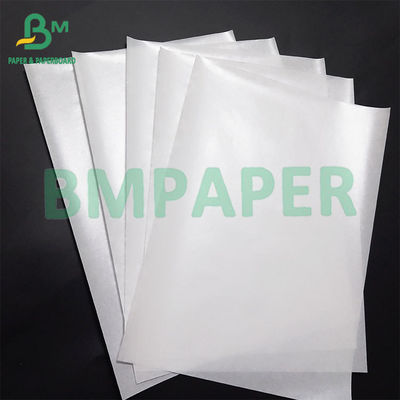 30gsm 60gsm Food Grade Single Side Glossy White Kraft Paper Untuk Produk Kemasan
