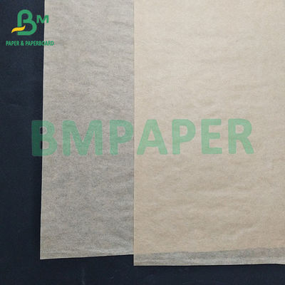 40gm Brown Greaseproof Waterproof Grade Packing Paper Untuk Pengemasan Hamburger