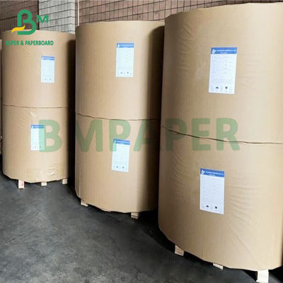 Kemasan Makanan Daur Ulang Yang Kuat 40 50 GSM Kertas Kraft Alami