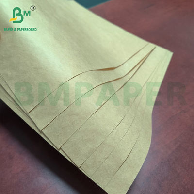 Kertas kantong kraft alami kelas makanan 40-80gm untuk kantong pengemasan roti cemilan