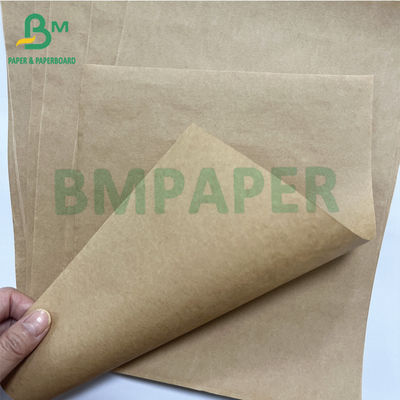 Performa cetak yang baik 60 grs 70 grs Kertas makanan coklat yang tidak dicelupkan