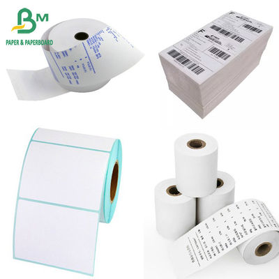 48G 55G 60G Kertas Gulungan Besar Termal 790mm 860mm Memotong Ukuran Khusus Gulungan Kertas Faks Termal Jumbo