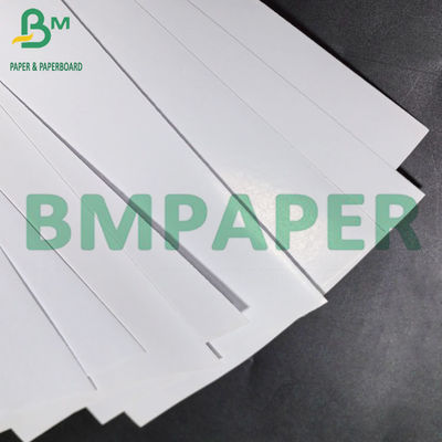 75um kertas stiker PP berwarna putih dengan 80g kertas liner glossy