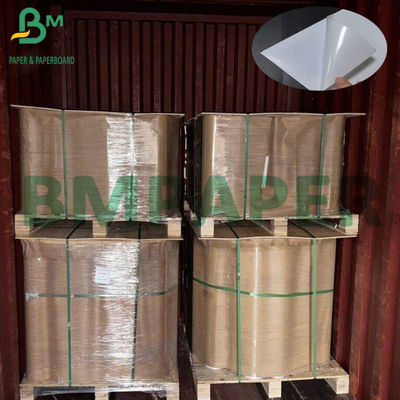 80um Putih Perekat PP Sticker Paper Dengan 80g Liner Glossy Paper Untuk Laser Printing