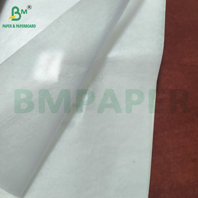 Ketahanan Minyak Permeabilitas Udara 17g - 40g Kertas Translucent Putih Untuk Membungkus