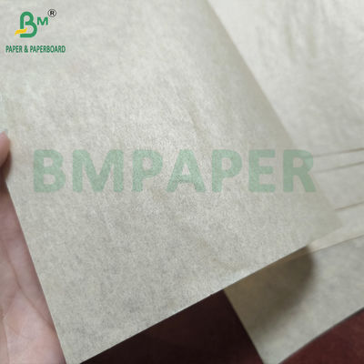 40gm Grade 7 Greaseproof Paper Rolls And Sheets Warna cokelat Untuk kemasan makanan