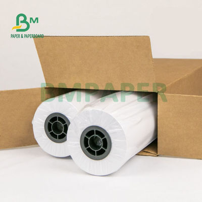 100gm 150gm Matt Lapisan CAD Plotter Paper Roll 24' 36' X 300ft Tinta Pewarna